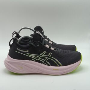 ASICS GEL-NIMBUS Running Shoes Womens Size 8.5 Black Pink PureGEL 1012B601